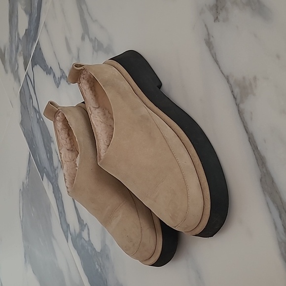 Wandler Suede and Shearling Mules, size 7 - Picture 7 of 12